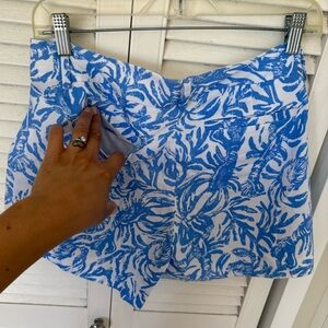 Lily Pulitzer Blue and White Patterned Shorts